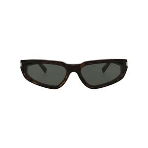 Saint Laurent Cat Eye-Frame Recycled Acetate Sunglasses Brown Womens
